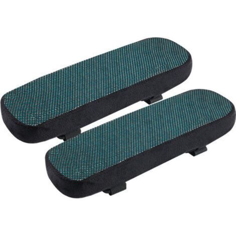 Ahlsen Lot de 2 coussins d'accoudoirs de chaise de bureau antidérapants en mousse à mémoire de forme (1/4)