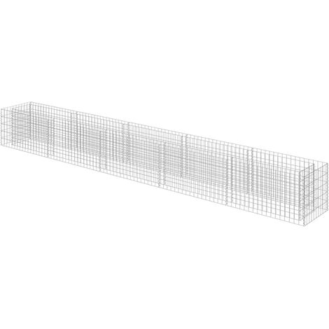 Maison Exclusive - Gabbione Letto Rialzato in Acciaio Zincato 450x50x50 cm (1/5)