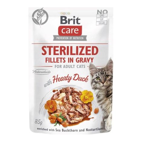 BRIT NOURRITURE POUR CHAT STERILIZED CANARD 85 G S9133983