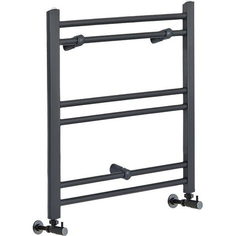 Hudson Reed Artle - Sèche-Serviettes Design Moderne Anthracite - Plat 60 cm x 40 cm
