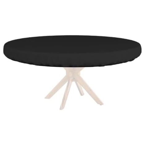 Nappe ronde, protection de table réutilisable et portable, housse de table de pique-nique pour intérieur et extérieur, fête, barbecue, repas, patio, balcon, terrasse (1/5)