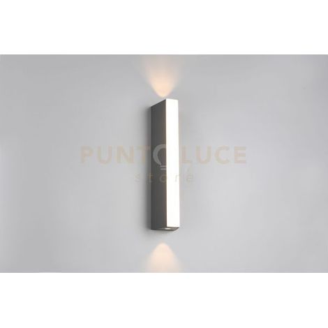 MARNE APPLIQUE DA ESTERNO LED  8,5W 1000lm, 3000K FUSIONE DI ALLUMINIO ANTRACITE BI-EMISSIONE IP65 H.30CM