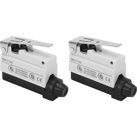 2 micro-interrupteurs de fin de course 220 Ω 60 RF 8,5 PT 2,5 OT 2MD à levier NO+NC 250 V CA (1/5)