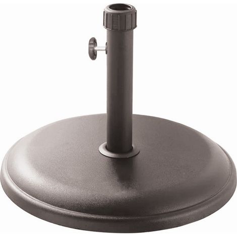 16kg Round Parasol Base - H45 x W45 x L31.5 cm - Grey