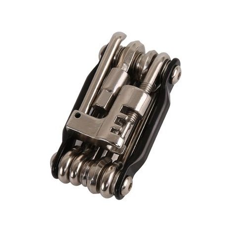 Herramienta multiusos 11 en 1 para bicicletas / Herramienta compacta y ligera / Kit de reparación de bicicletas de acero inoxidable / Herramientas para bicicletas de montaña y de carretera