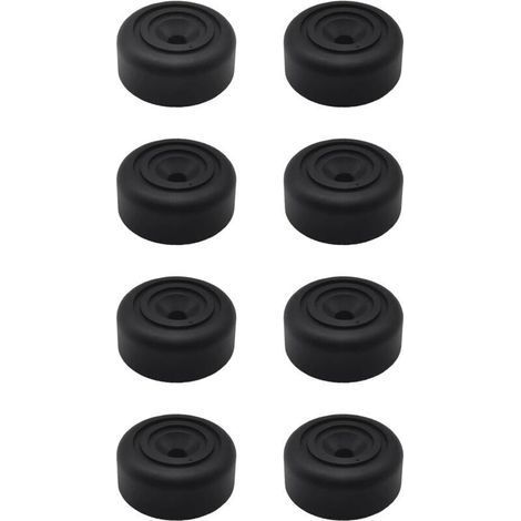 8 Pieces Round Furniture Feet Ø 33 x H 13 mm Plastic Cabinet Feet Feet for Furniture Sofa Feet,Sofa,Chair (1/4)
