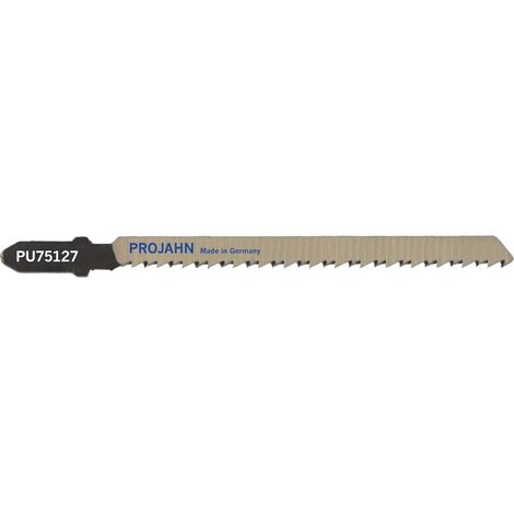 Projahn Stichsägeblatt PU75127 HCS 100x6,5x1,27mm - Verzahnung 2,5mm 5er Pack - für Acrylglas (1/2)
