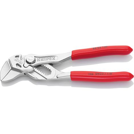 Knipex Pinza Chiave Mini Pinza e Chiave in Un Unico Utensile Cromata, Rivestiti in Resina Sintetica 125 Mm 86 03 125 (1/5)
