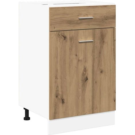 Maison Exclusive - Cassettiera “Lyon” Rovere Artigianale 40x46x81,5 cm