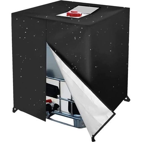 Housses de réservoir d'eau – Tonneau d'eau, pare-soleil extérieur 1000 L Protection imperméable pour réservoir d'eau de jardin, tonneau de pluie, résistant aux déchirures 420D épais pour réservo (1/4)