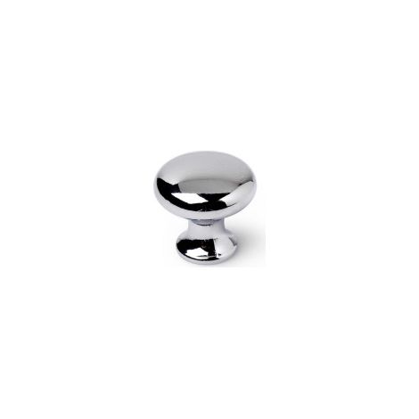 Blíster con 4 pomos redondos para mueble fabricado en zamak acabado cromo brillo mod.760 ø25mm REI
