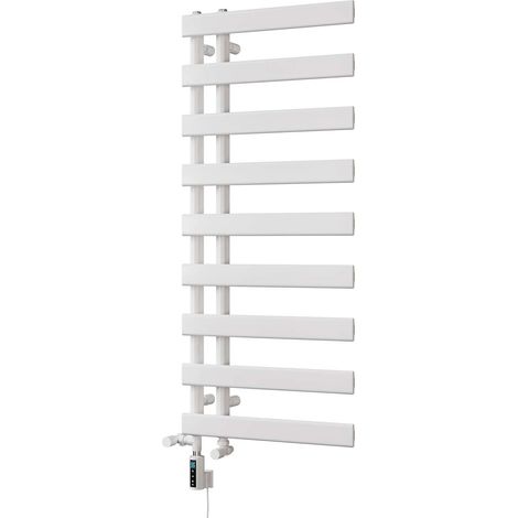Agar - White Dual Fuel Towel Rail H1156mm x W500mm Thermostatic WIFI (1/3)