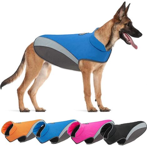 Manteau réfléchissant pour chien, manteau d'hiver pour chien, gilet pour grand chien, veste chaude et résistante au froid pour chien, vêtements de sécurité (1/5)