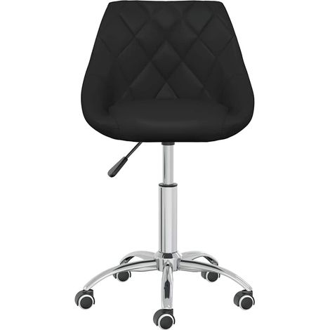 Maison Exclusive - Esszimmerstühle 4 Stk. Drehbar Schwarz Kunstle (1/5)