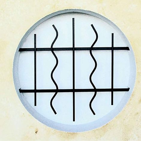 Grille de Defense Azur diametre 60 cm pour Fenetre ronde (côte tableau) (1/2)