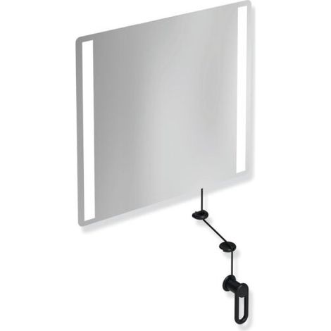 HEWI 801.01B400 90 miroir pivotant LED basic, mat (1/4)