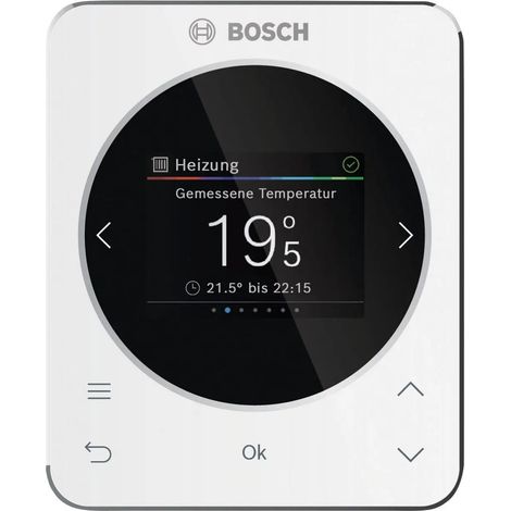 BOSCH Regulador dependiente de la temperatura ambiente CR 120 116x95x21, para 1 circuito de calefacción, pantalla de 2,4", 7738112950