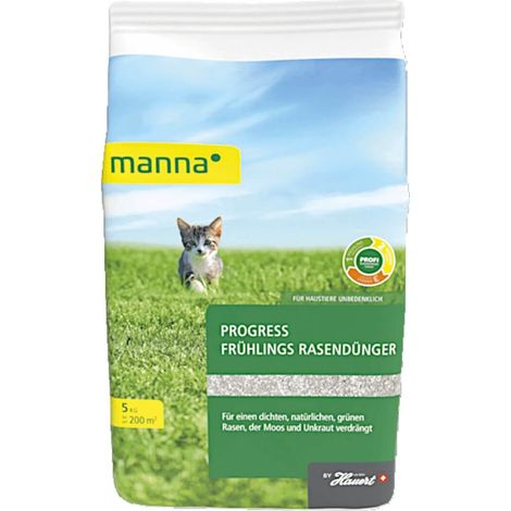 Manna Progress engrais pour gazon de printemps 5 kg engrais professionnel, engrais pour gazon, engrais de départ
