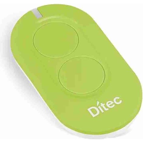 DITEC - cod. ZEN2G Radio trasmettitore 433 MHz rolling code 2 funzioni. Possibilità di configurazione in modalità AES 128. Colore: verde