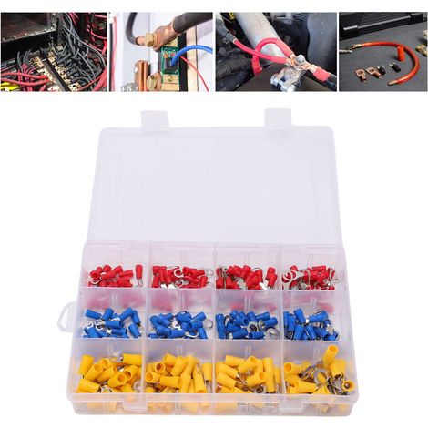 Boîte de 240 manchons de connexion mâles et femelles pour déconnexion rapide des cosses de fils isolés (1/5)