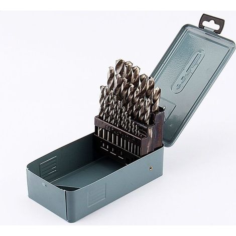 Coffret 25 forets métaux HSS - 1-13mm - Pour métal, béton, maçonnerie - Master complet - Qualité supérieure (1/5)
