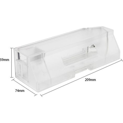 Contenitore per la polvere di ricambio per l'aspirapolvere robot Dreame S10, filtro non incluso, 1 pezzo.