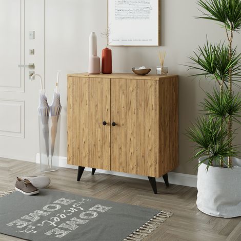 Roomart RETRA-01 Mehrzweckschrank 85 cm breit, Eiche