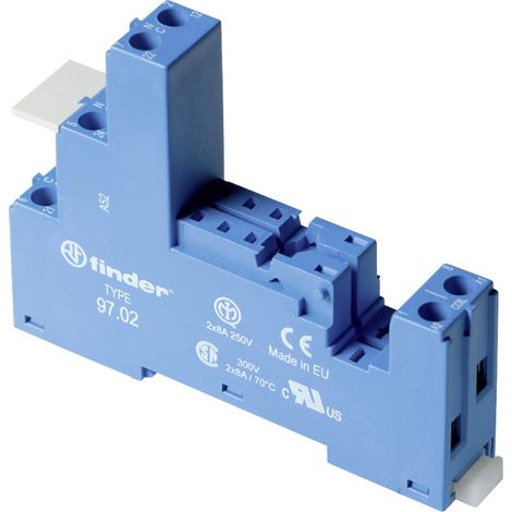 Finder 97.02 Relaissockel Finder 46.52 (L x B x H) 82.9 x 15.8 x 35.3 mm 1 St.