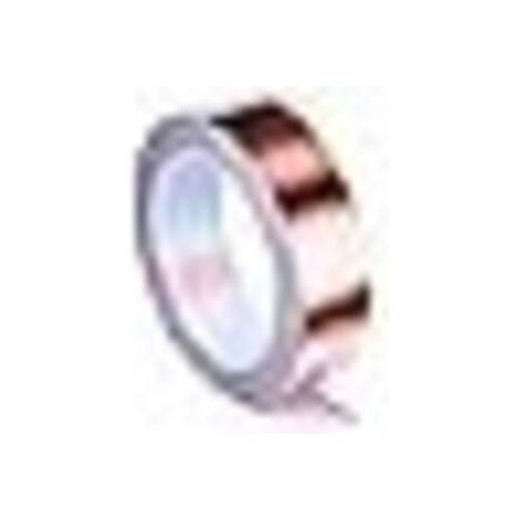 Copper tape for guitars, EMI shielding, crafts, glass painting, soldering, circuit technology, electrical repairs and grounding, 40 mm x 20 m