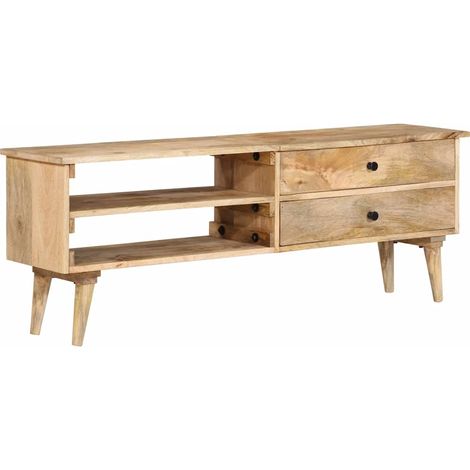 TV-Schrank 140x30x50 cm Massivholz Mango