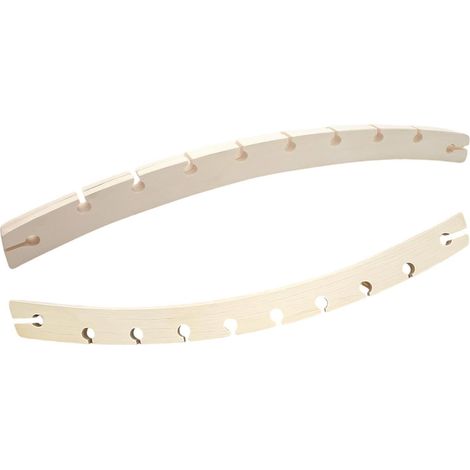 Barre d'Écartement de Hamac de Rechange 2 Pièces Barres en Bois À 10 Trous Accessoires de rechange pour hamacs pour Camping Balcon Patio Appartement Jardin Porche Randonné (1/5)