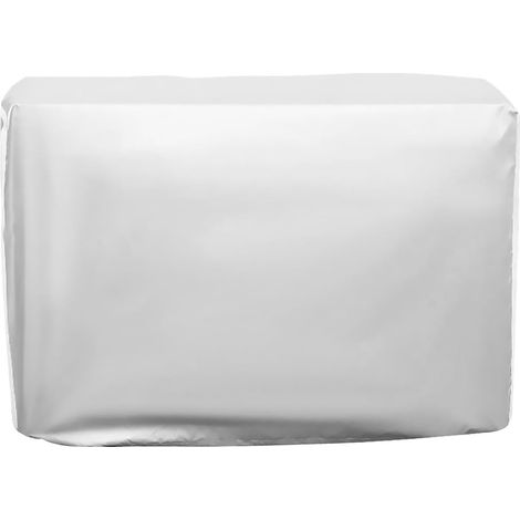 Couvercle Climatiseur Extérieur en Polyester Argenté Housse de Protection Complète, Forte Solidité, Vacances, Protection Poussière, Pluie et Soleil (1/5)
