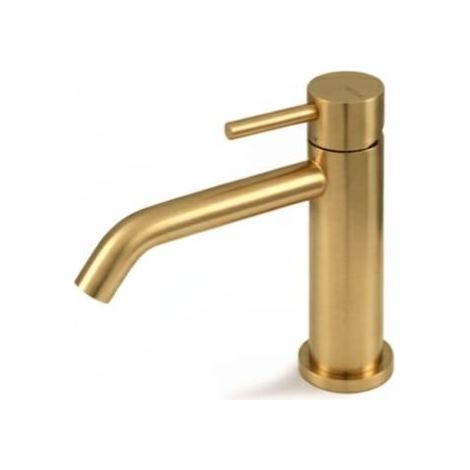 Miscelatore lavabo senza scarico acciaio inox Vema OTAGO V32011 - Oro Spazzolato (1/3)