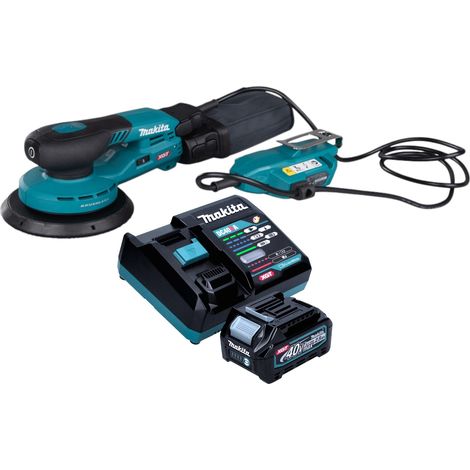Makita BO 002 CGD101 Levigatrice rotorbitale a batteria 40 V max. 150 mm 5,0 mm di corsa Brushless + 1x batteria ricaricabile 2,5 Ah + caricabatterie
