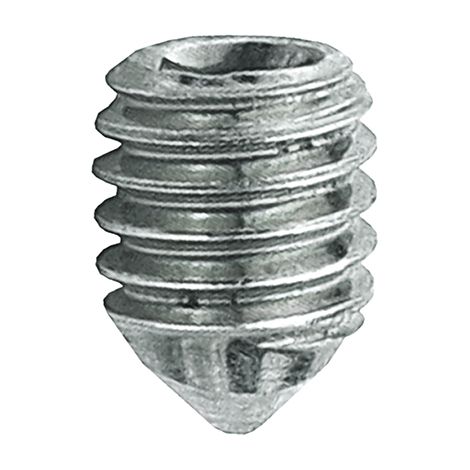 Grani per maniglie zincato bianco M5x10 mm. - 10 pz.