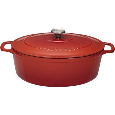 pirofila ovale in ghisa smaltata 29 cm rubino - PUC472958 - Chasseur