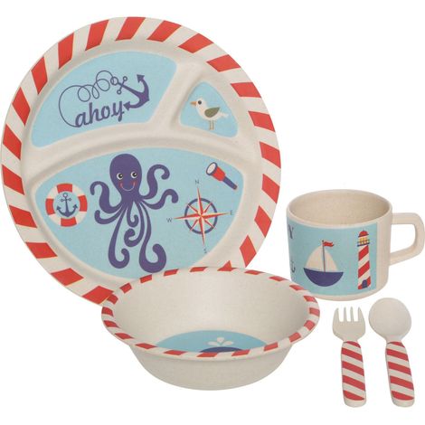 Premier Housewares Eden 5pc Kids Pirate Dinner Set (1/3)