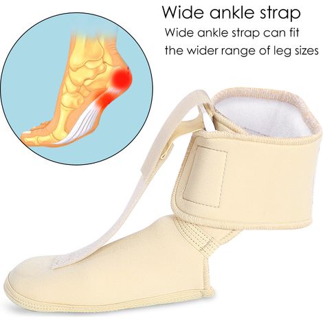 Orthèse de cheville ajustable pour pied tombant - Attelle de soutien et stabilisation antidouleur (1/5)