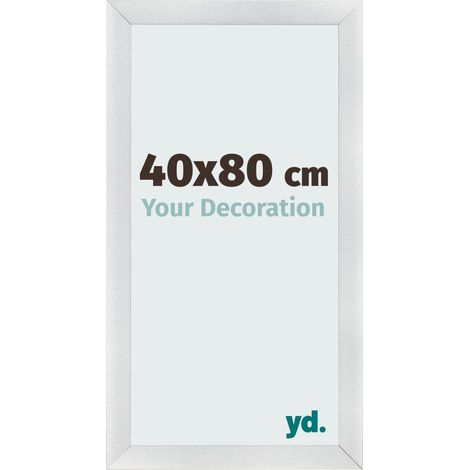 yd. - Cadre photo 40x80 - Argent Mat - MDF - Pisa (1/5)