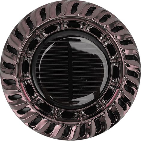 Diffuseur Parfum Voiture Solaire Rotatif Automatique Décoration Aromathérapie Bureau Maison Argent Noir (1/5)