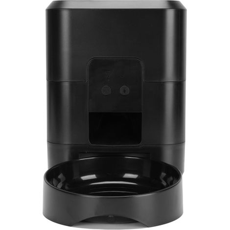 Distributeur automatique de croquettes pour animaux (chat et chien) avec contrôle des portions et minuterie, connexion Wi-Fi pratique, noir. (1/5)