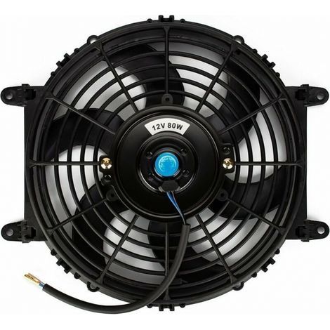 Ventilateur de refroidissement électrique 28cm – 80W 12V – Pales moteur légères – Montage facile pour camion, remorque, camping-car (1/3)
