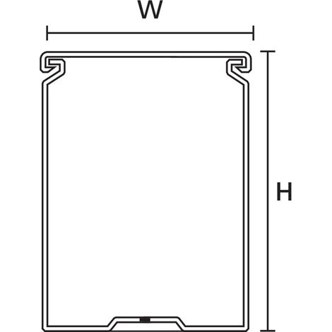 Hellermann Tyton Verdrahtungskanal HTWD-PN-80X80 80 x 80 mm 2m PVC 2 Stk (1/5)