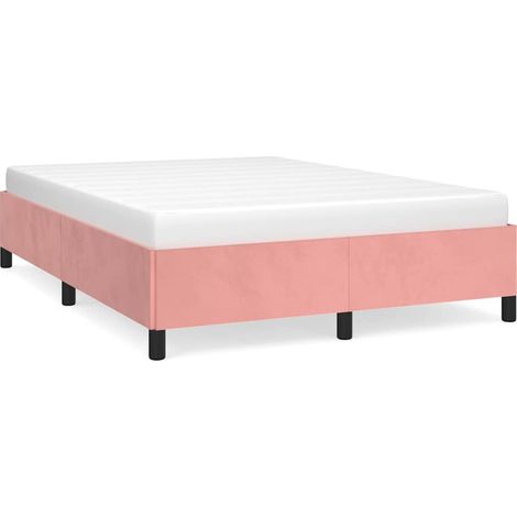 Maison Exclusive - Giroletto senza Materasso Rosa 140x190 cm in Velluto (1/5)