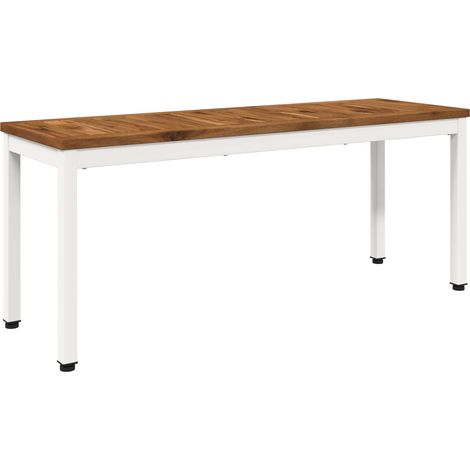Banco de jardín 108,5 x 35 x 45 cm Madera de Acacia Sólida vidaXL