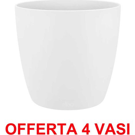 OFFERTA 4 VASO BRUSSELS ROUND MINI 12,5CM WHITE ELHO