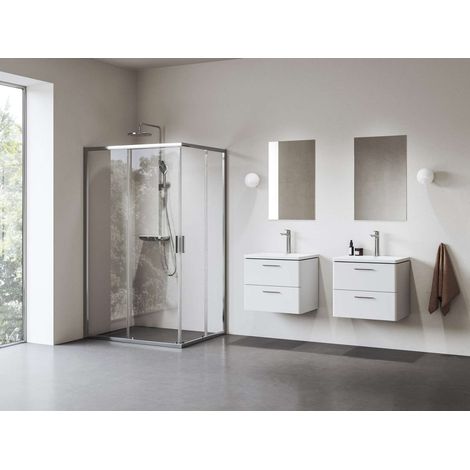 Ravak Blix II - Duschtür NBLRV2K-80, 80x195 cm, Chrom/Klarglas 1XM40C00Z1 (1/4)
