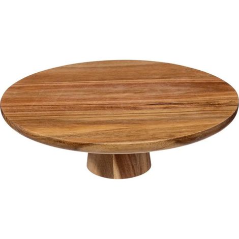 Présentoir à Gâteaux en Bois "Acacia" 28cm Marron