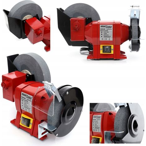 Amoladora de banco multifuncional 2x Piedra, uso en seco y húmedo, 1800W, 230V, 2950RPM (1/5)