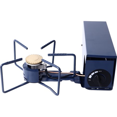 Réchaud à cassette pliable et multifonctionnel, réglable et portable, avec sac de rangement pour le camping, la maison et les activités de plein air. (1/5)